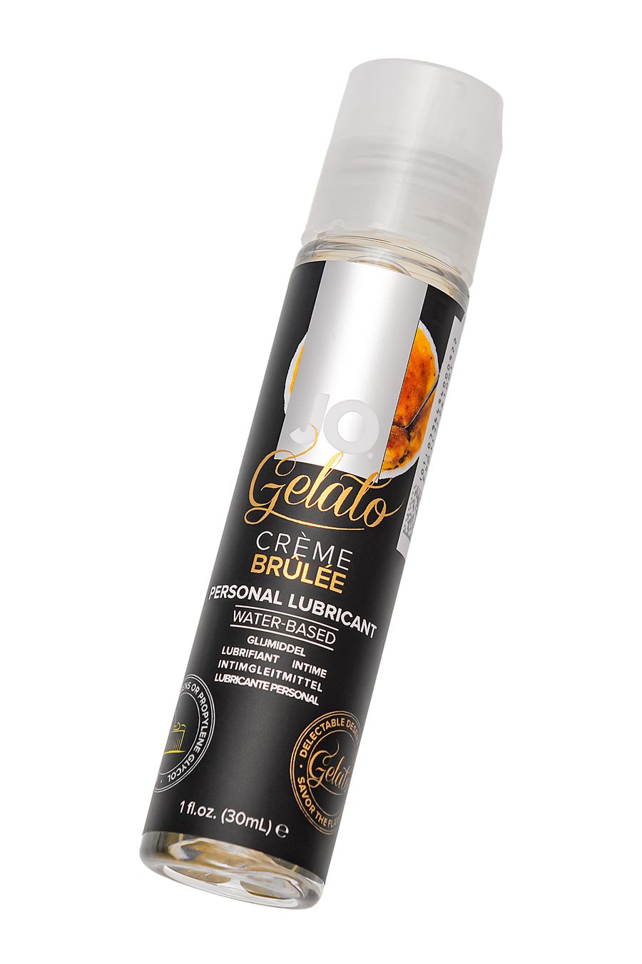 Съедобный лубрикант на водной основе JO Gelato Creme Brulee, со вкусом Крем Брюле, 30 мл